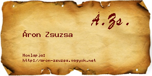 Áron Zsuzsa névjegykártya